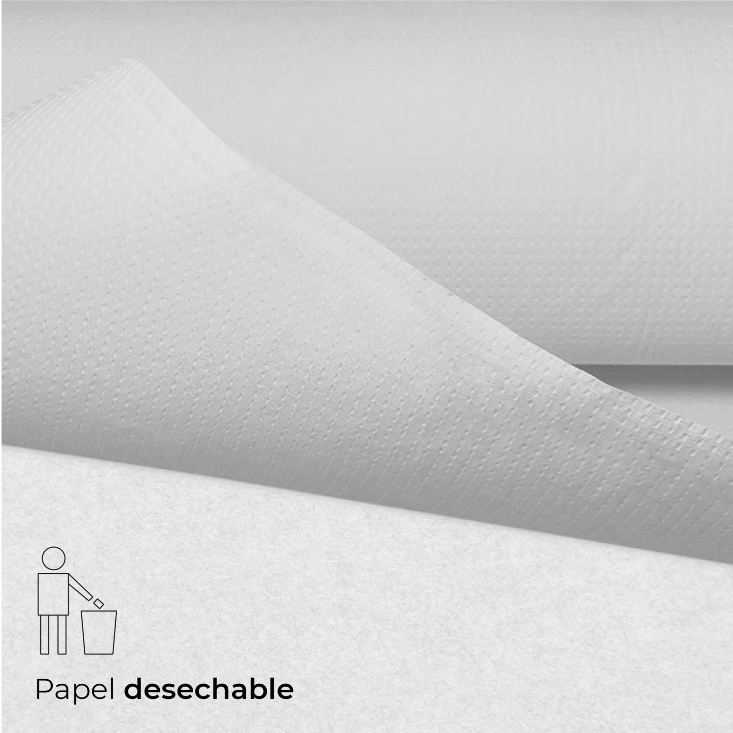 Rollos de papel camilla precortados cada 40 cm | 60 cm x 65 m | Rollo de papel camilla para masaje