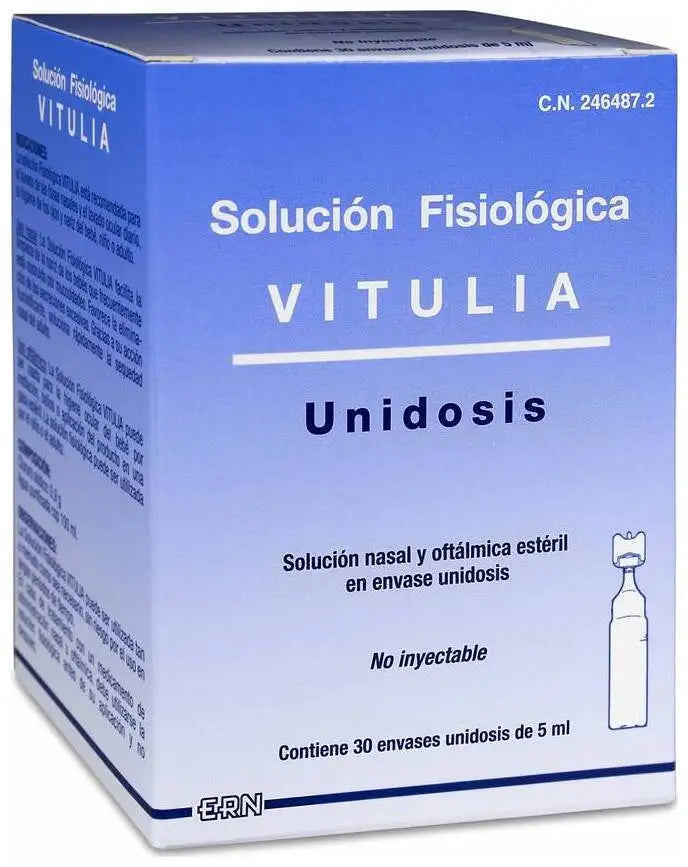 Vitulia Solución Fisiológica, 30 Uds X 5 Ml