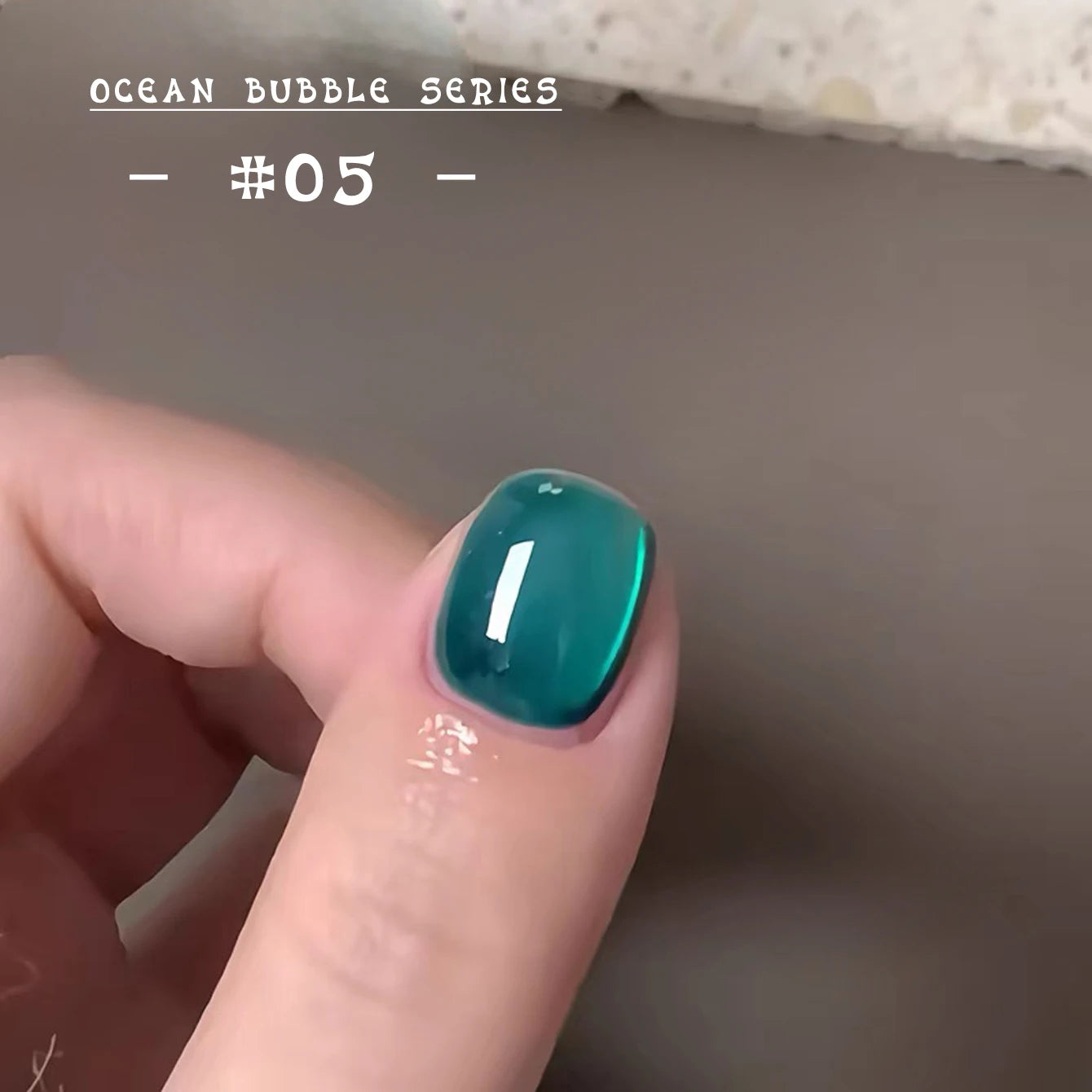 MIANEL 12ML 1-7 piezas Esmalte de uñas en gel con efecto ojo de gato, color rosa, dorado, con burbujas de océano, con cuentas de vidrio, para verano, 2025, para uñas azules, artículos para uñas