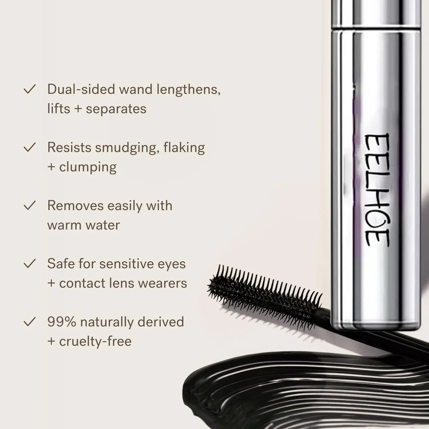 Rímel, productos de maquillaje resistentes al agua, alargamiento de pestañas, extensión de pestañas, maquillaje de larga duración, herramientas y accesorios de maquillaje coreano