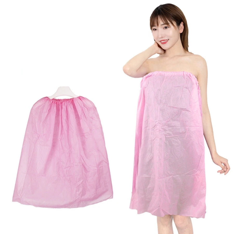 Falda de sauna no tejida de 70 x 75 cm, 10 unidades, delantal, bata, falda de baño desechable para gimnasio, spa, ducha, envoltura corporal, falda de sauna
