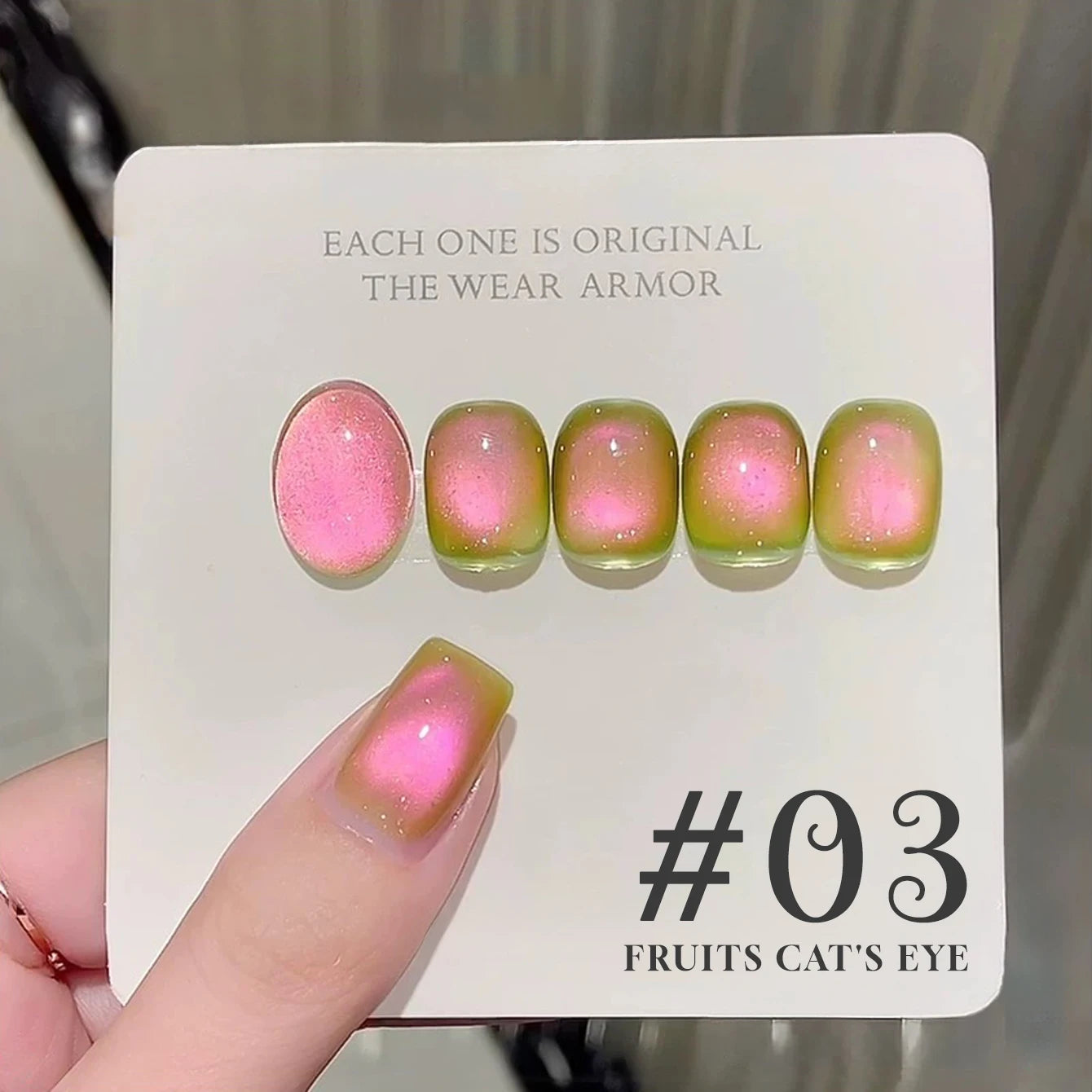 MIANEL 12ML 1-7 piezas Esmalte de uñas en gel con efecto ojo de gato, color rosa, dorado, con burbujas de océano, con cuentas de vidrio, para verano, 2025, para uñas azules, artículos para uñas