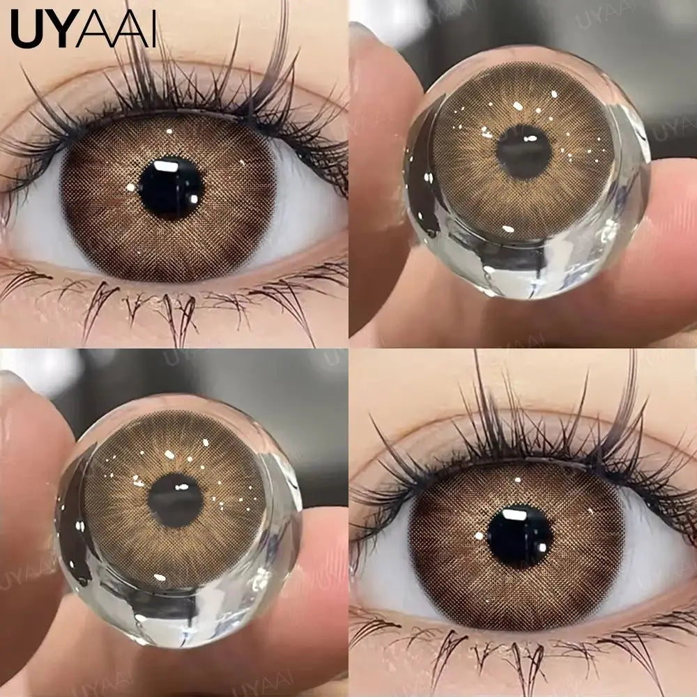 UYAAI 1Pair PATTAYA Series Fashion Makeup Beauty Contacts Lenses Soft Yearly Green Contacts Eyes Color Lenses Colored lenses