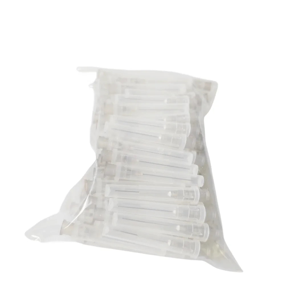 100 agujas de irrigación dental endodóntica (25/27/30 GA, 30 G) para endodoncia, para lavado de conductos radiculares, materiales odontológicos.