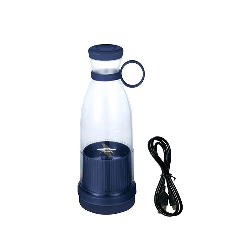 Licuadoras recargables, exprimidores de frutas frescas, azul/rosa, USB, portátiles, mini licuadora eléctrica rápida, máquina para hacer batidos y hielo.