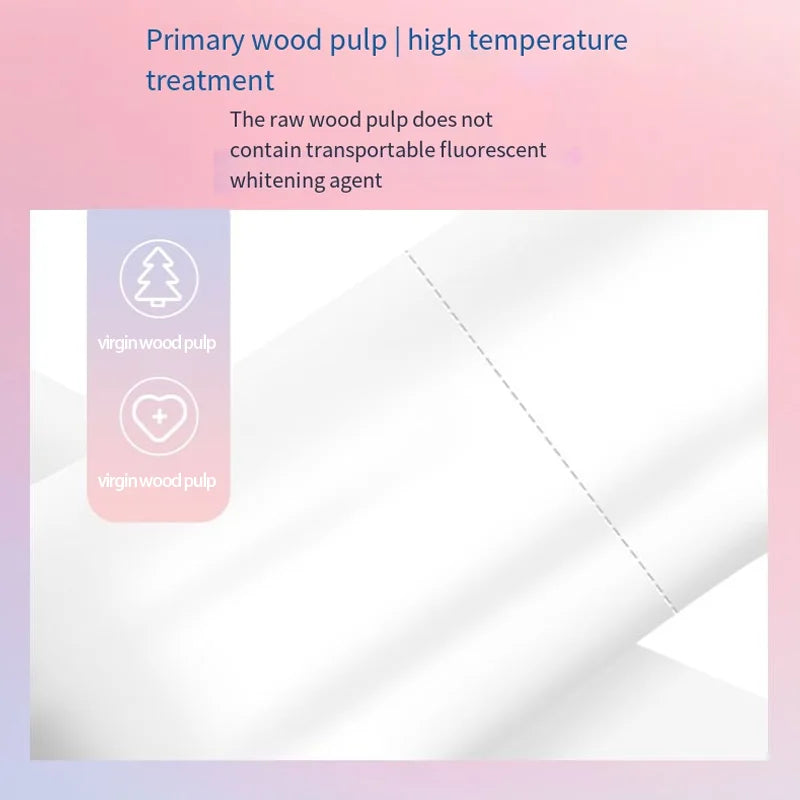 12 rollos de papel higiénico para el hogar, rollos de madera sin núcleo, papel higiénico grueso, papel higiénico de mano