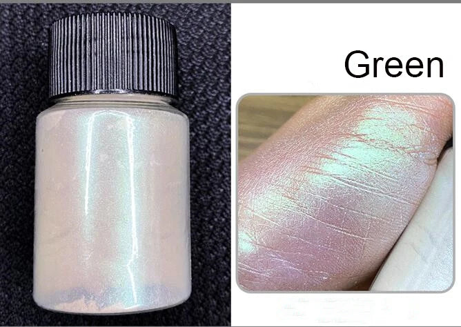 1Box Cherry Pink Chrome Pearl Nail Powder Gradient Mirror Effect Nail Art Glitter Auroras Rubbing Dust Nail Art Decoration 10g