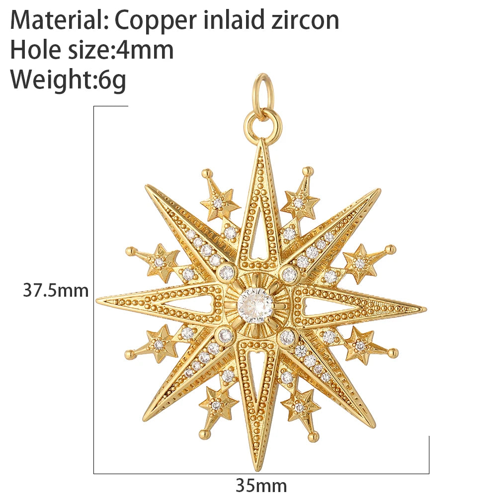 Evil Blue Eye Heart Necklace for Women Cute Gold Star Collars Diy Pendant Stainless Steel Chain High Quality