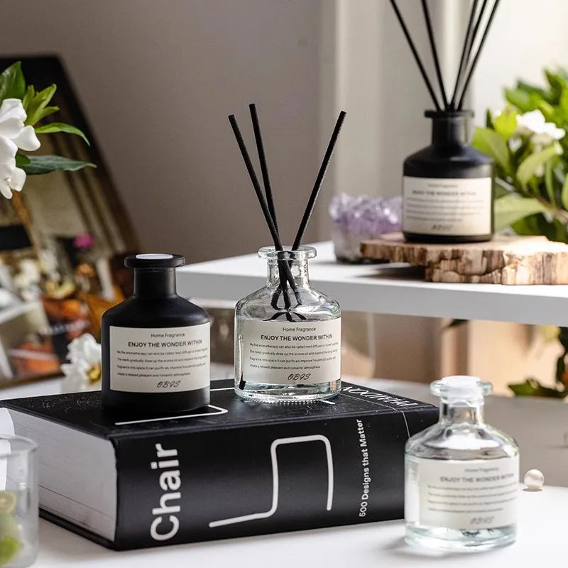 Ambientador líquido sin llama, difusor de aroma, perfume, desodorante, fragancia floral de larga duración, decoración del hogar.