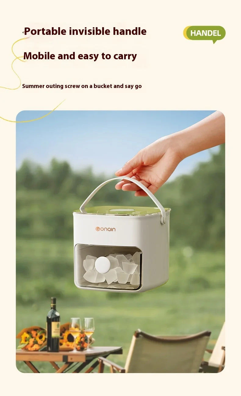 ice maker machine New Press Ice Cube Mold Ice Box Frozen Ball Ware Abrasives Large Capacity Ice Storage Household Food Grade