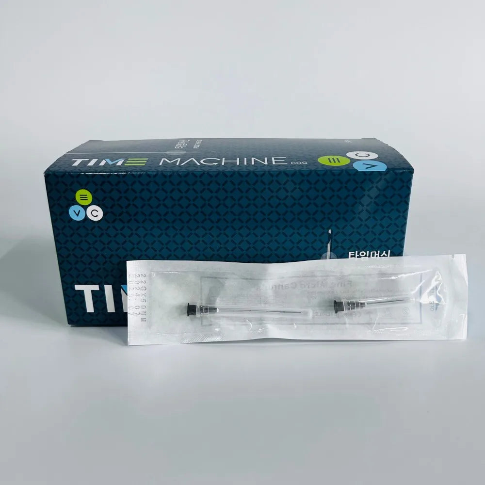 50 microcánulas desechables de punta roma de 22 g, 23 g, 25 g, 38 mm, 50 mm y 70 mm.