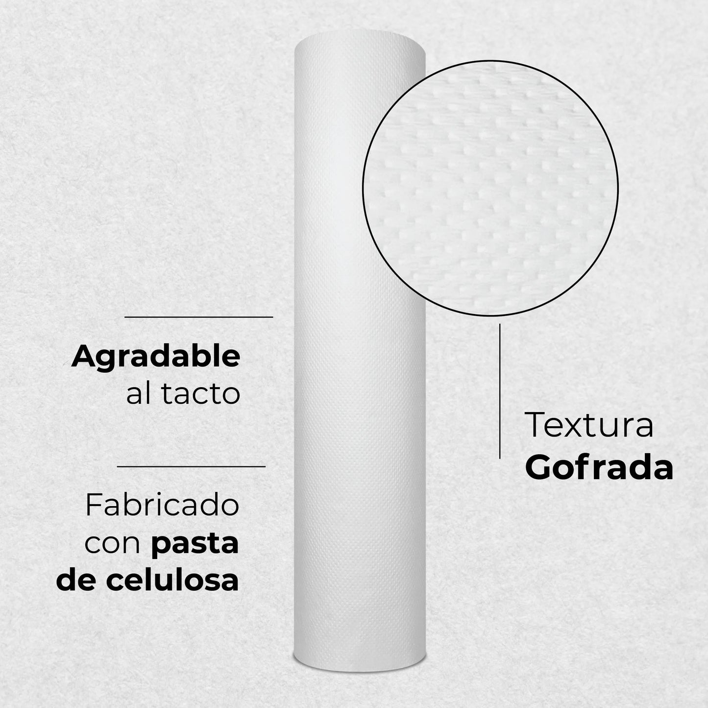 Rollos de papel camilla precortados cada 40 cm | 60 cm x 65 m | Rollo de papel camilla para masaje