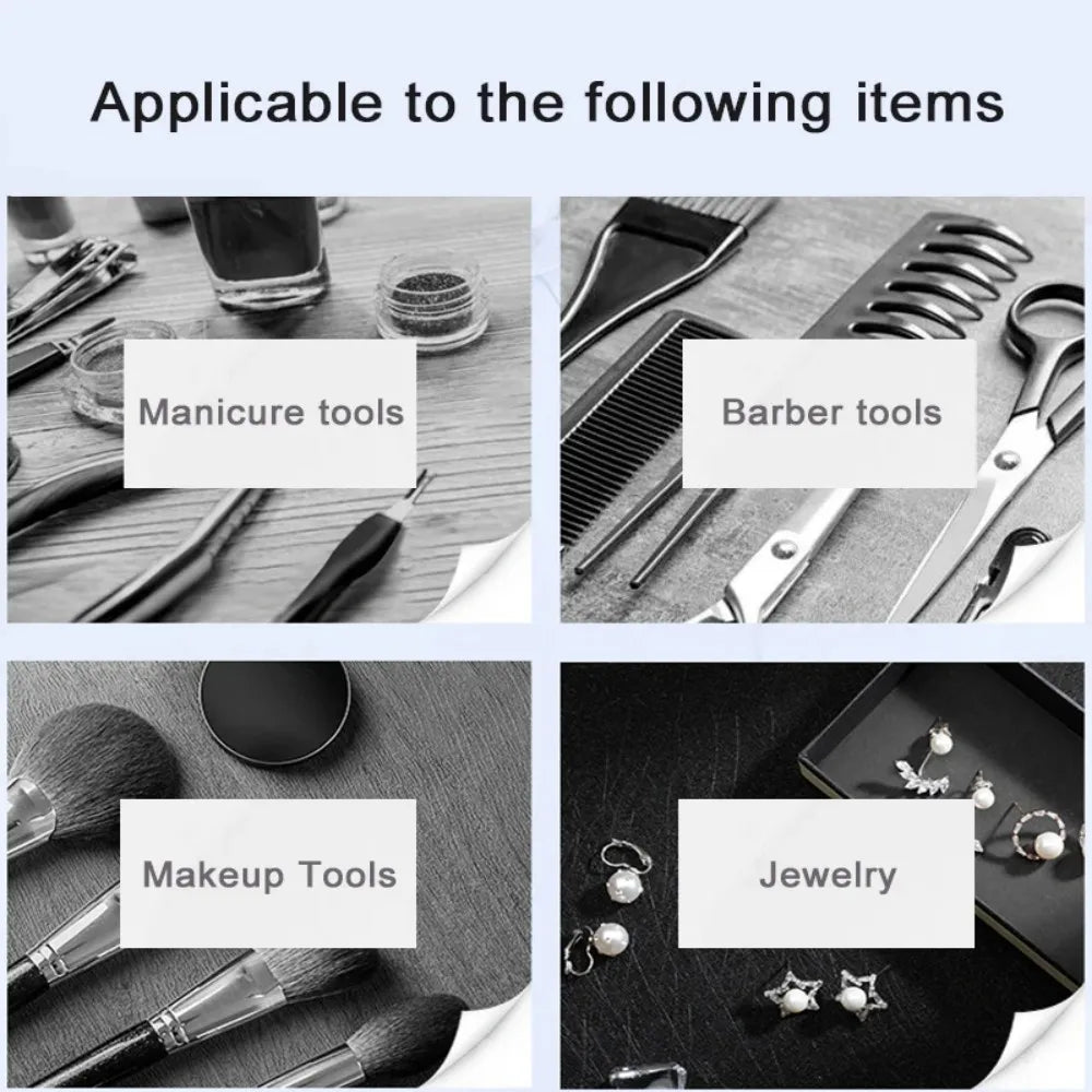 Esterilizador de luz ultravioleta de 12 l, caja limpiadora de uñas, gabinete de desinfección para peluquería, herramientas de manicura, desinfectante ultravioleta para spa, estudio de belleza