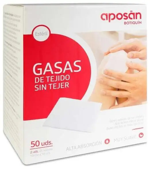 Aposan sterile non-woven chiffon 10cmx10cm 50 gauze (2 units/envelope)