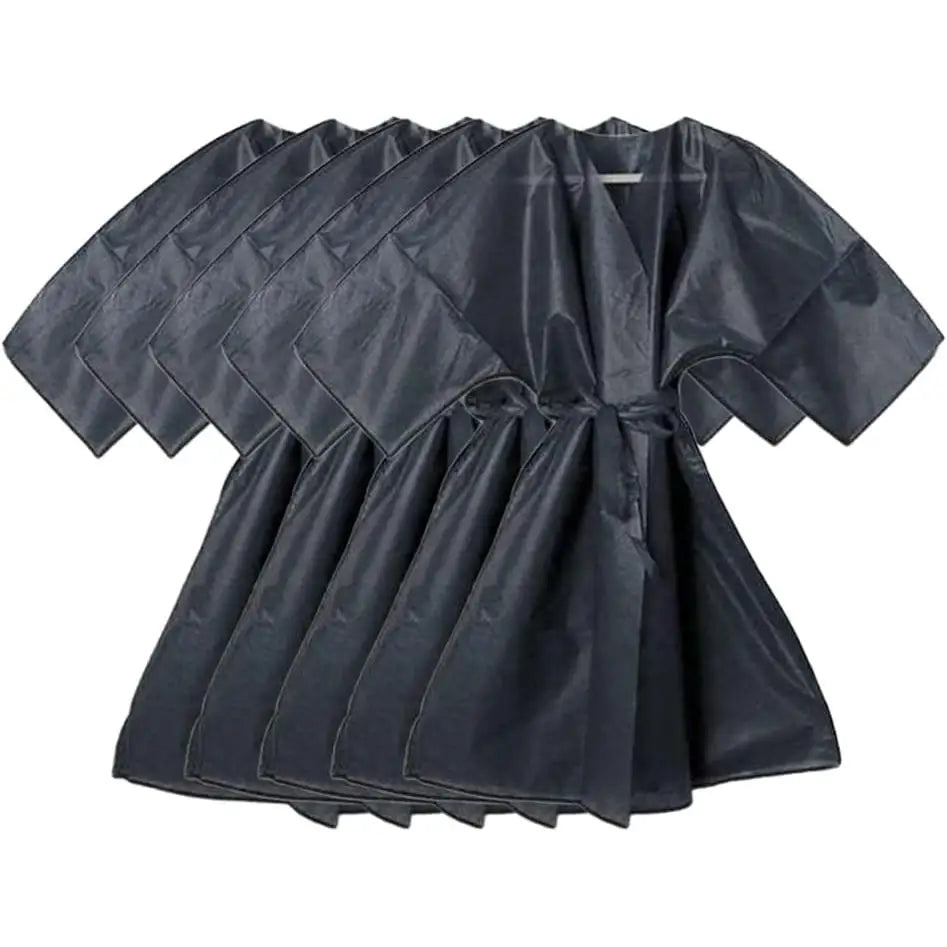 Kimono desechable negro de primera calidad de Doribell, paquete de 10 (10 unidades) - Alta calidad