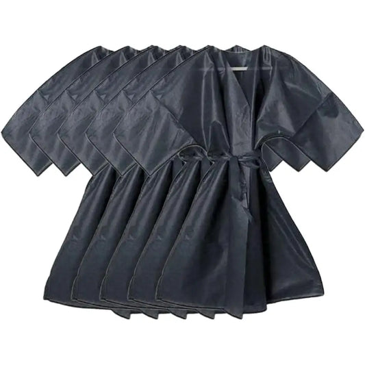 Kimono desechable negro de primera calidad de Doribell, paquete de 10 (10 unidades) - Alta calidad