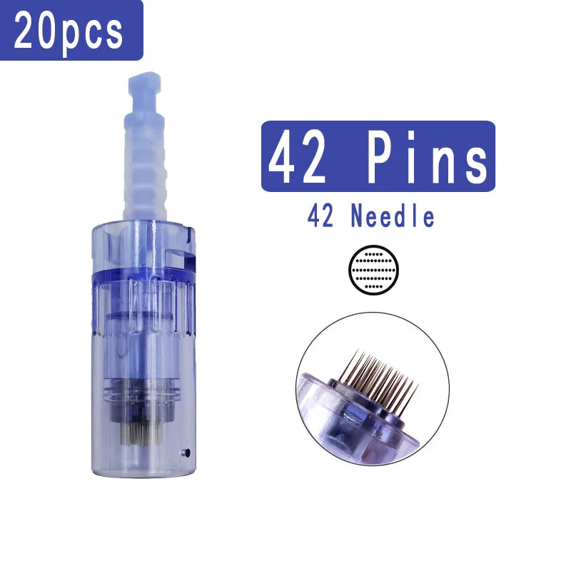10/20/50 agujas Dr. Pen A6 para Derma Pen, bayoneta de microagujas Drpen A6, A1, M5, M7, N2, E30, sello de 12, 36 y 42 pines.