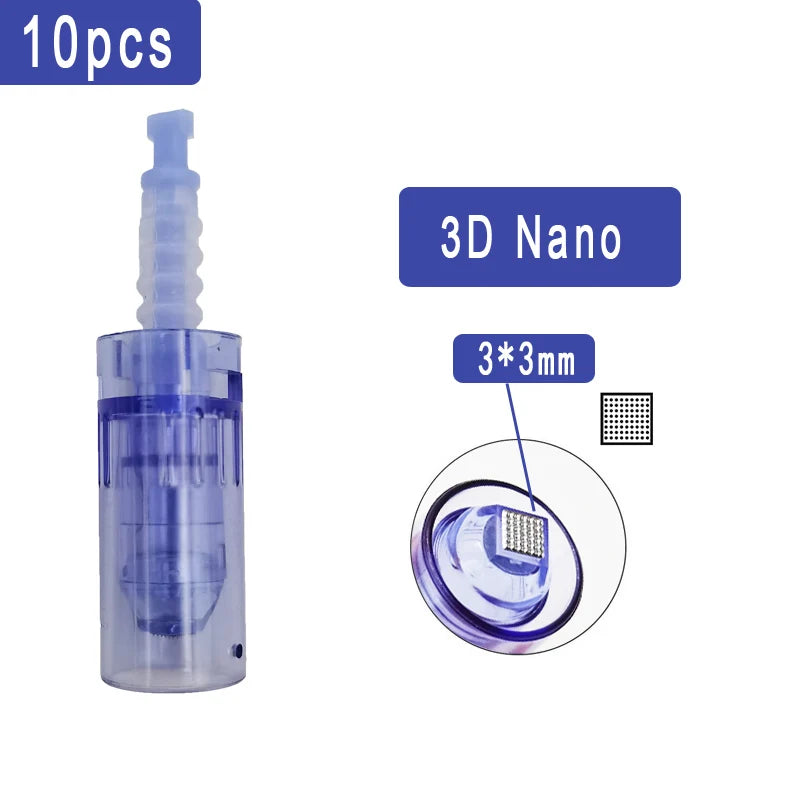 10/20/50 agujas Dr. Pen A6 para Derma Pen, bayoneta de microagujas Drpen A6, A1, M5, M7, N2, E30, sello de 12, 36 y 42 pines.