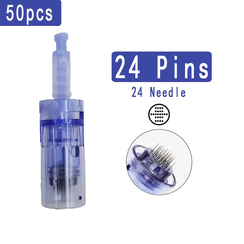 10/20/50 agujas Dr. Pen A6 para Derma Pen, bayoneta de microagujas Drpen A6, A1, M5, M7, N2, E30, sello de 12, 36 y 42 pines.