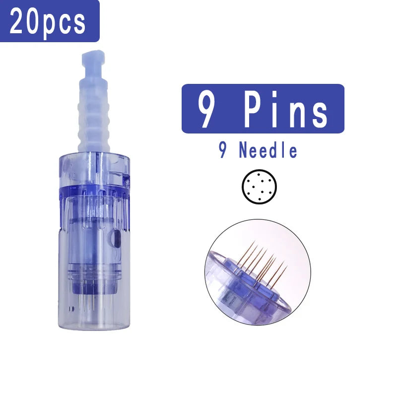 10/20/50 agujas Dr. Pen A6 para Derma Pen, bayoneta de microagujas Drpen A6, A1, M5, M7, N2, E30, sello de 12, 36 y 42 pines.