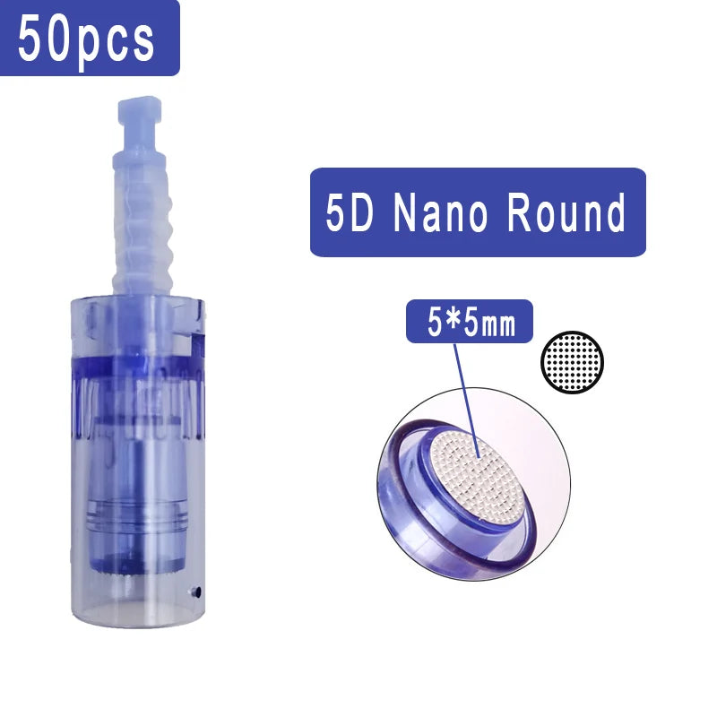 10/20/50 agujas Dr. Pen A6 para Derma Pen, bayoneta de microagujas Drpen A6, A1, M5, M7, N2, E30, sello de 12, 36 y 42 pines.