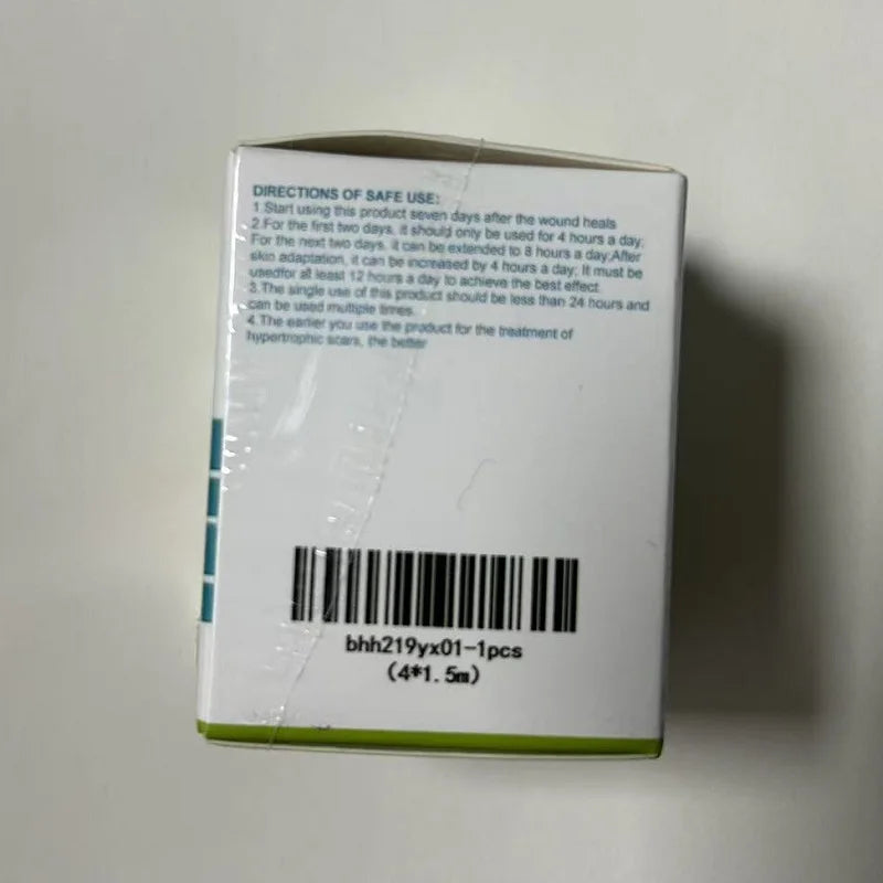 2 rollos/paquete (1 rollo = 4 cm x 1,5 m) Láminas de silicona para cicatrices, cinta autoadhesiva para cubrir cicatrices, tiras reutilizables y efectivas para el cuidado de la piel