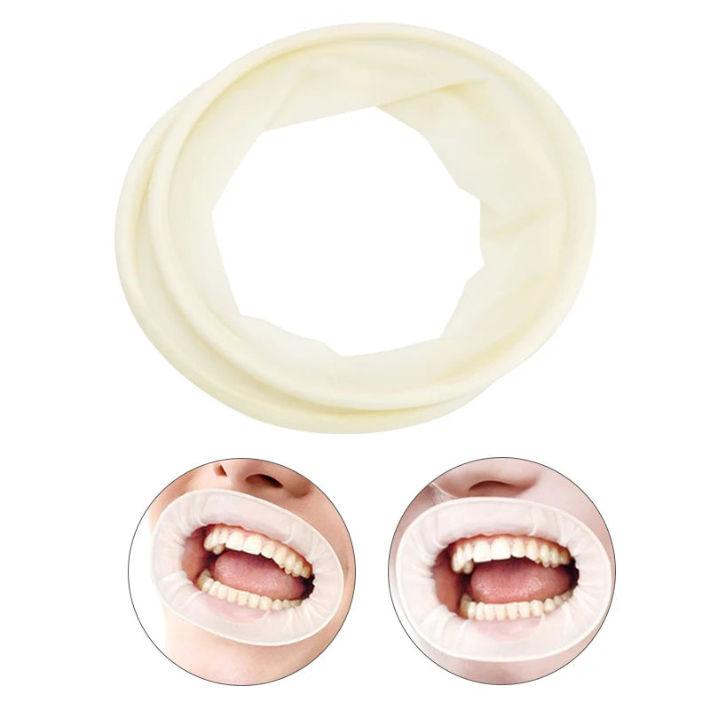 5Pcs Dental Rubber Dam Mouth Opener Disposable Intraoral Lips Retractors O Shape Cheek Expanders Dentistry Tools