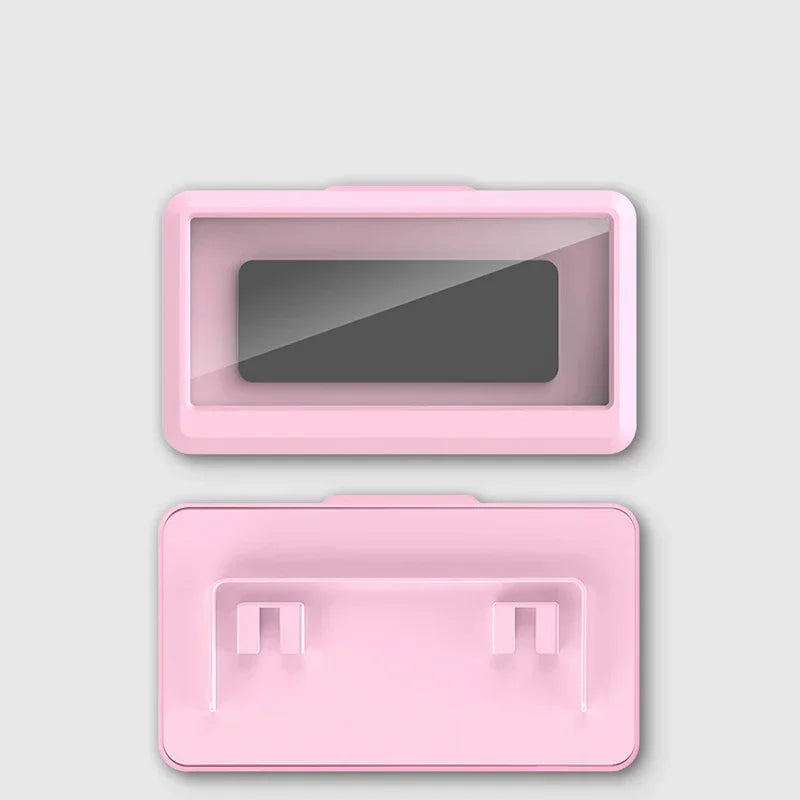 Funda universal fija para teléfono móvil, impermeable y antivaho, para baño, ducha, soporte para teléfono, impermeable, se puede tocar.