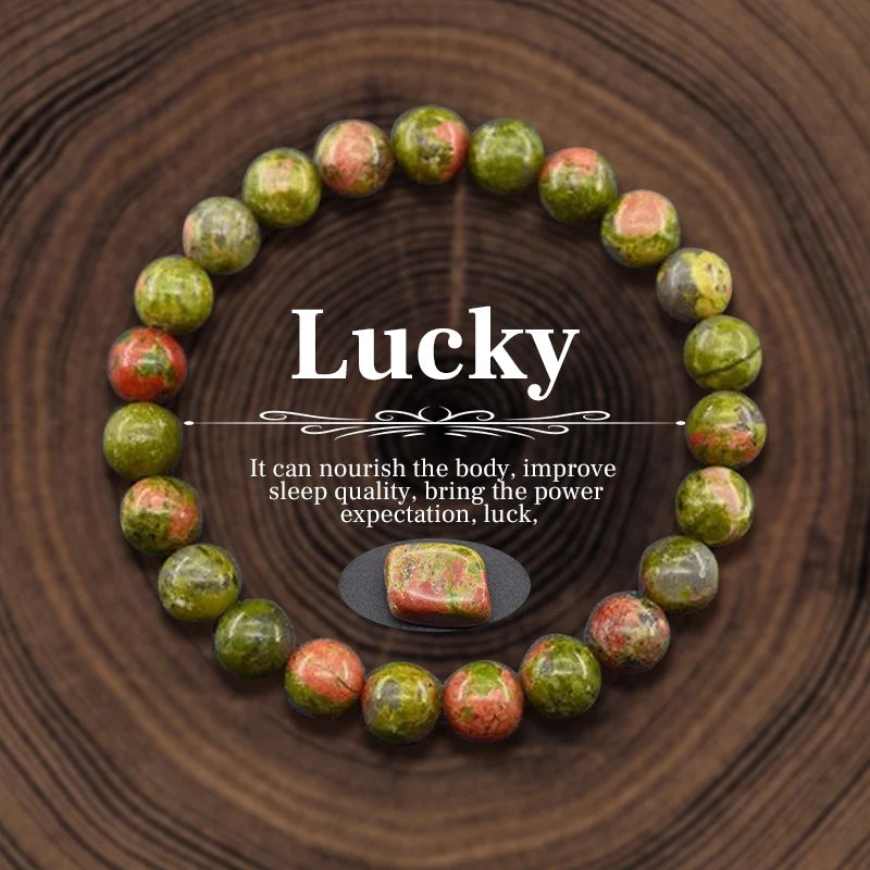 Natural Stone Crystal Beads Bracelet for Women Unisex 7 Chakra Energy Protection Healing Prosperity Bangle Good Luck Jewelry