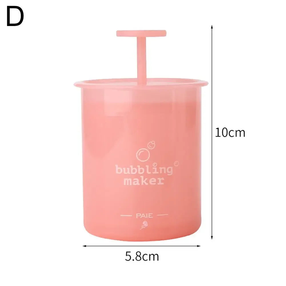 Herramientas de limpieza con espuma, vaso reutilizable para hacer espuma, espumador de burbujas, dispositivo de limpieza con espuma, herramientas para baño, limpiador facial, champú C4E7