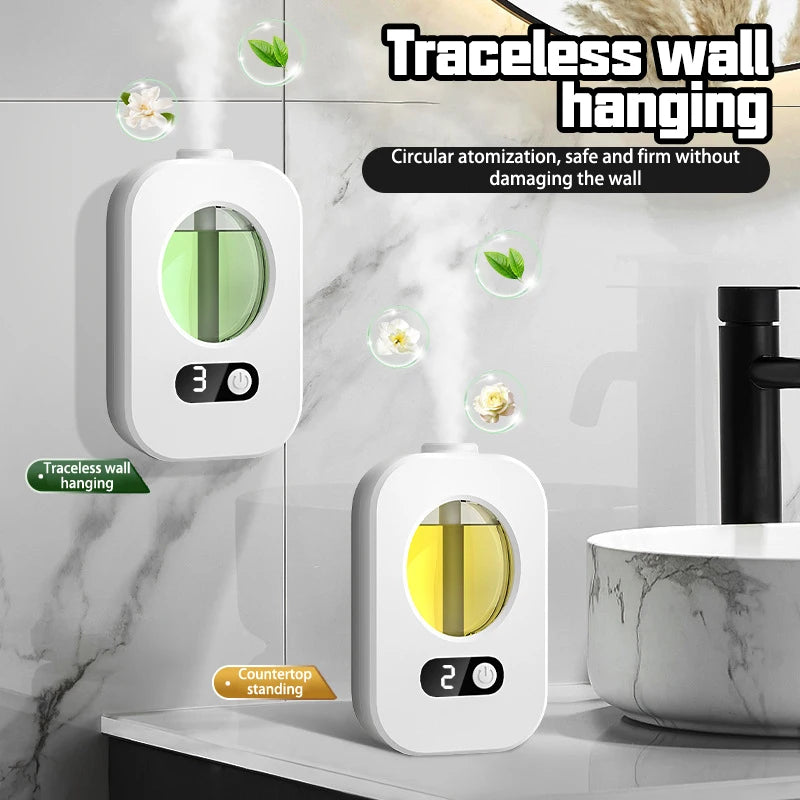 Difusor automático de aromaterapia, ambientador, dispensador de aceites esenciales para baño y baño, humidificador.
