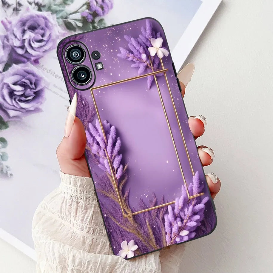 Funda para teléfono de 6,55" para Nothing Phone (1) One 1 A063, carcasa trasera de silicona suave negra a prueba de golpes para Nothing Phone1, funda con dibujos animados, nueva