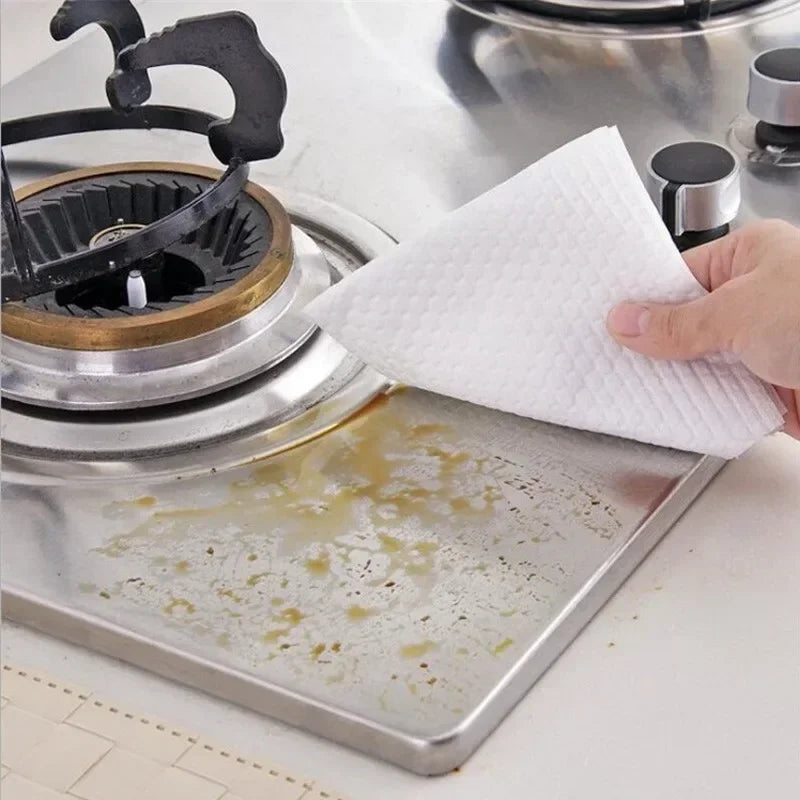 Trapos desechables de cocina, paños de limpieza reutilizables no tejidos, toallas de lavado para el hogar, paños de cocina, toallitas de trapo, herramientas de limpieza de telas