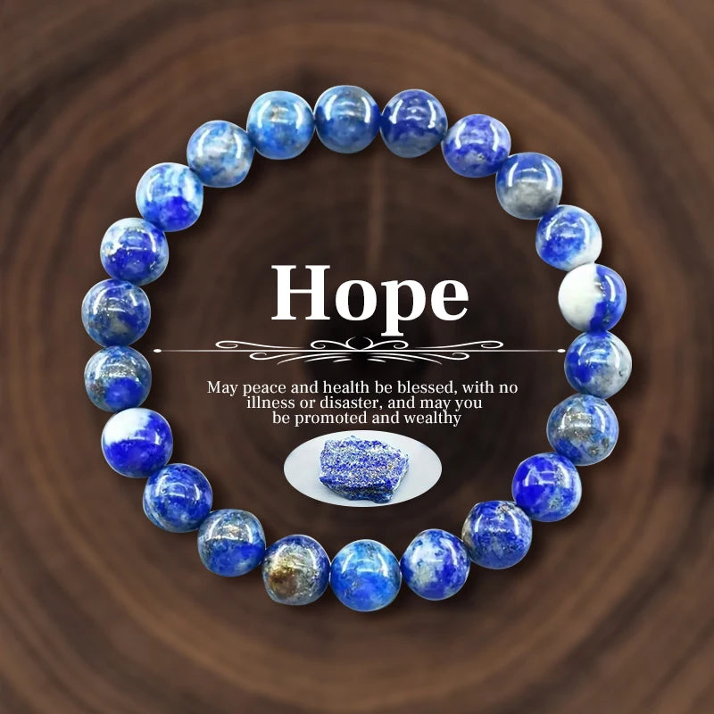 Natural Stone Crystal Beads Bracelet for Women Unisex 7 Chakra Energy Protection Healing Prosperity Bangle Good Luck Jewelry