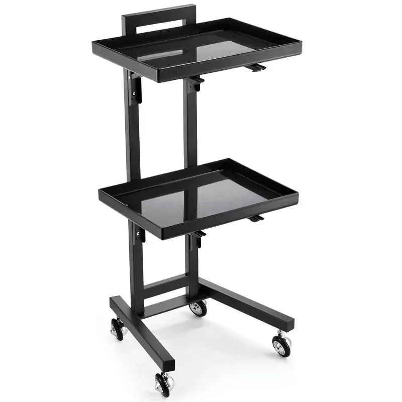 Carrito de acero inoxidable para salón de tatuajes, mueble de peluquería multicapa, carrito de herramientas de almacenamiento