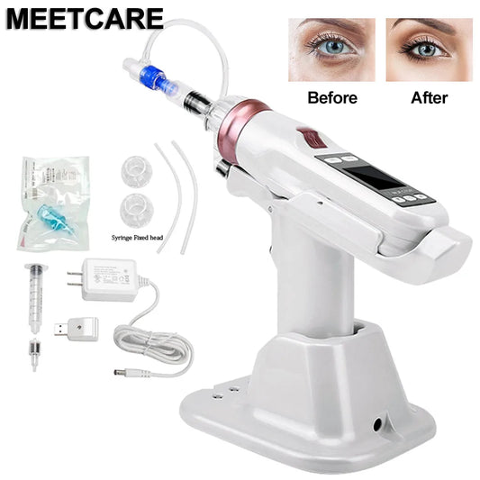 Pistola de mesoterapia EZ Hydra Vacuum Meso, aguja EZ de 5 y 9 pines, hidrolifting, mesoterapia, hidratante, inyector de piel, pluma de microagujas Derma