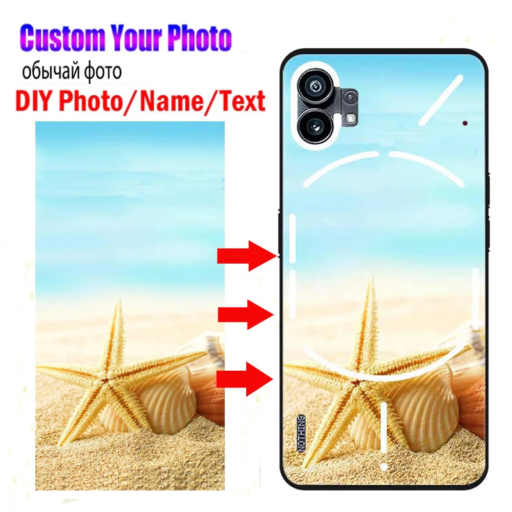 Fundas de fotos personalizadas para teléfono 1 y 2, diseño suave, imagen DIY, nombre, cubierta, teléfono 2, uno, dos, A063, A065, TPU