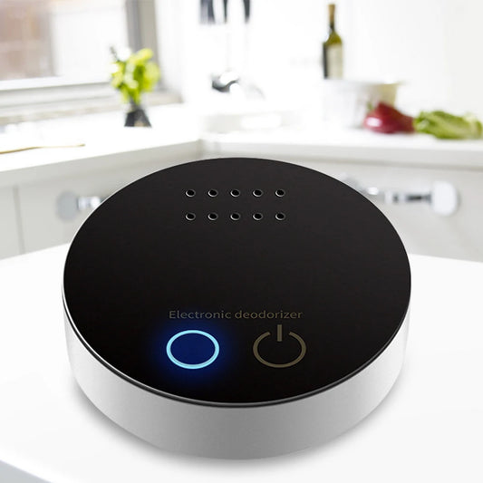 Purificador de aire multiusos, limpiador, desodorante eficiente, alimentado por USB/batería, para gabinetes, refrigeradores, autos y baños.