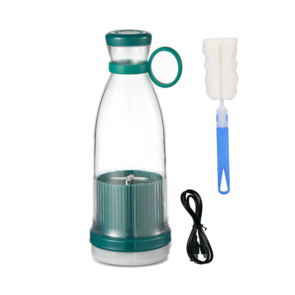 Licuadoras recargables, exprimidores de frutas frescas, azul/rosa, USB, portátiles, mini licuadora eléctrica rápida, máquina para hacer batidos y hielo.