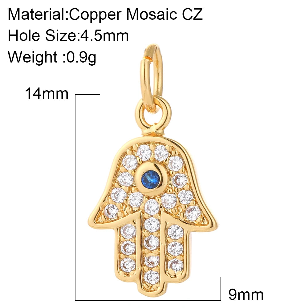Evil Blue Eye Heart Necklace for Women Cute Gold Star Collars Diy Pendant Stainless Steel Chain High Quality