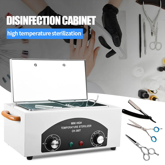Esterilizador de aire caliente LINMANDA de 300 W con calor seco para cosméticos y uñas, gabinete esterilizador para salón de uñas, autoclave con función de temporizador.