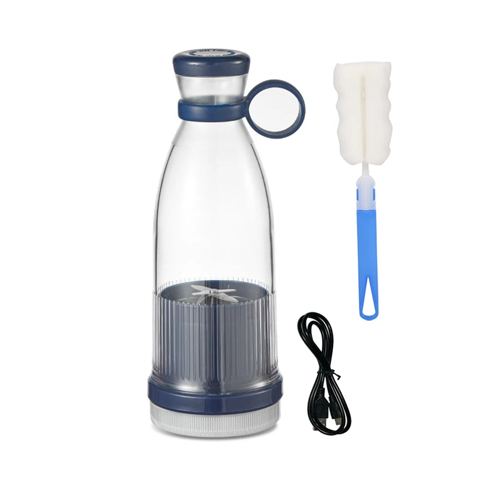 Licuadoras recargables, exprimidores de frutas frescas, azul/rosa, USB, portátiles, mini licuadora eléctrica rápida, máquina para hacer batidos y hielo.