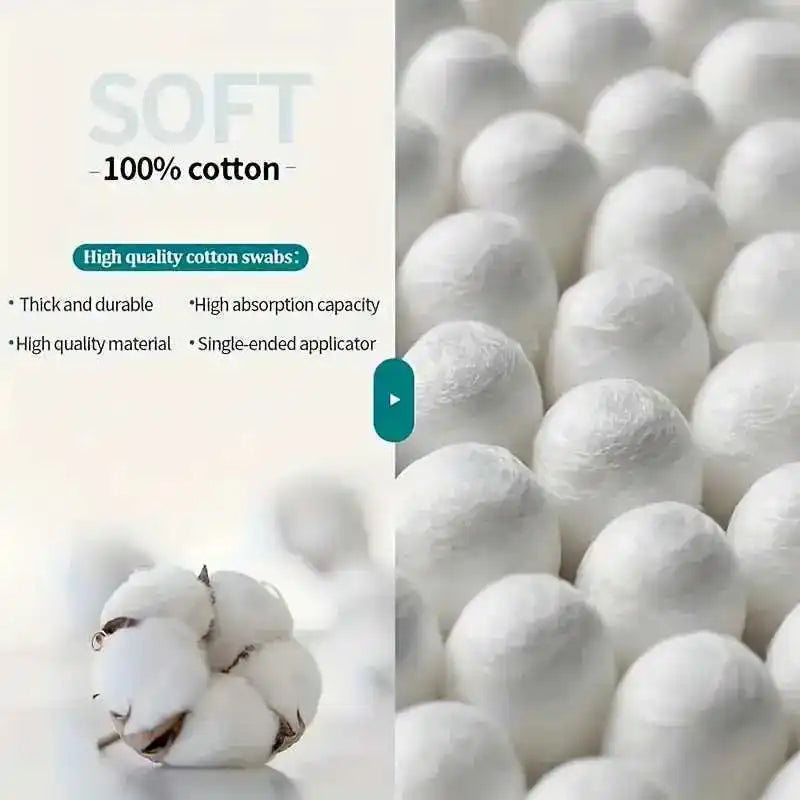 1000 hisopos de doble punta para limpieza de oídos y desmaquillaje - Hisopos desechables higiénicos sin fragancia para limpieza, desmaquillaje y...