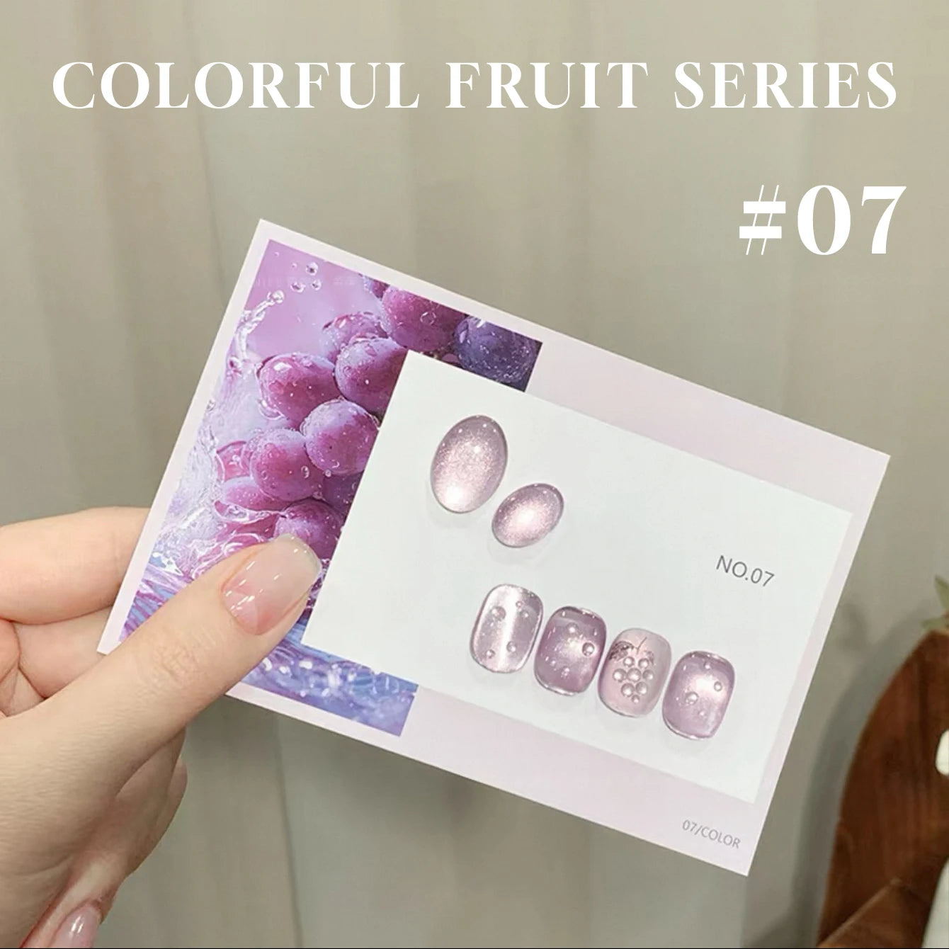 MIANEL 12ML 1-7 piezas Esmalte de uñas en gel con efecto ojo de gato, color rosa, dorado, con burbujas de océano, con cuentas de vidrio, para verano, 2025, para uñas azules, artículos para uñas