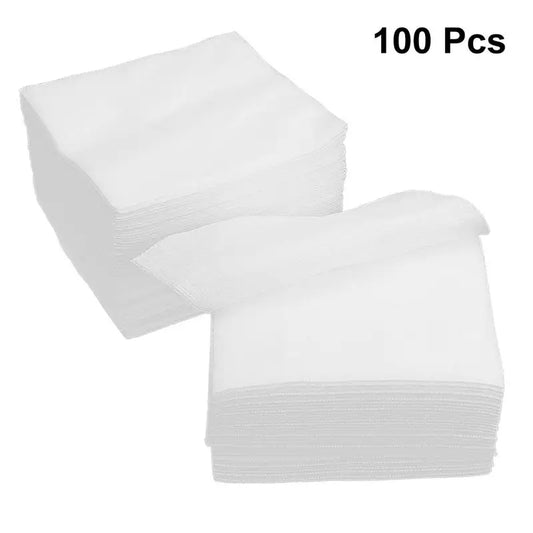 100pcs Non Woven Gauze Sponge First Aid Gauze Cloth Wound Aid Cotton Pads (Folded Size 10x10cm, Unfold Size 20x20cm)