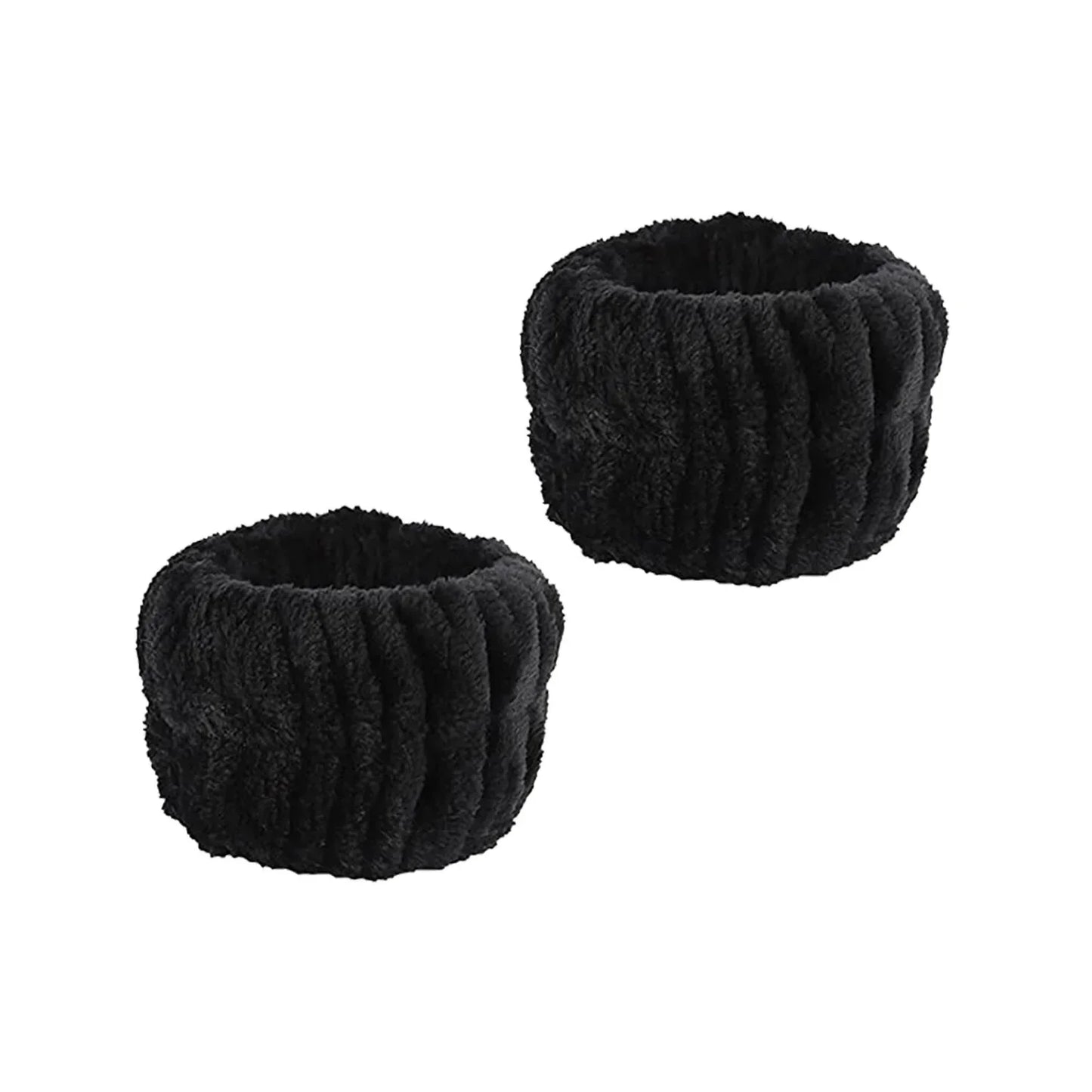Juego de 2-3 diademas y muñequeras de spa con diseño de punto, toalla de maquillaje adecuada para lavarse la cara, maquillarse, ducharse y herramientas para el cuidado de la piel.