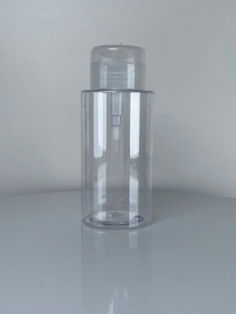 Botellas rellenables de 100/200/300 ml, dispensador de bomba vacía tipo pulsador para esmalte de uñas y desmaquillante.