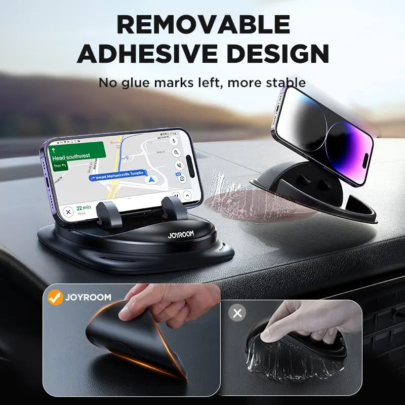 Joyroom - Soporte universal para teléfono de coche, de silicona, reutilizable y mejorado, con almohadilla antideslizante