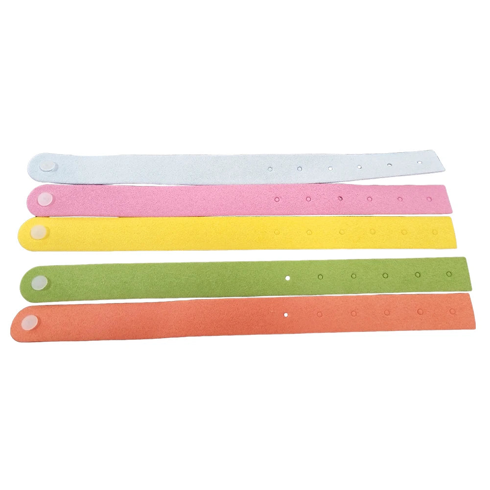 5 pulseras repelentes de mosquitos naturales, de larga duración, para patio exterior.