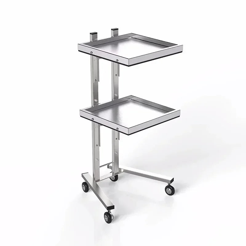 Carrito de acero inoxidable para salón de tatuajes, mueble de peluquería multicapa, carrito de herramientas de almacenamiento